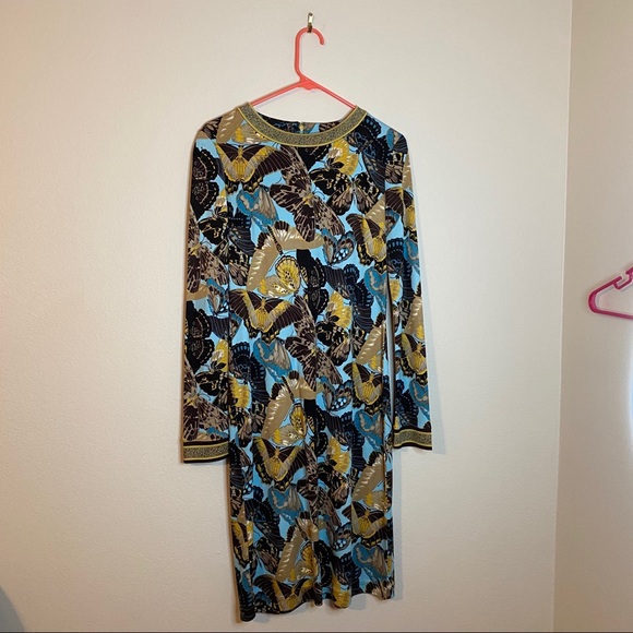 TORY BURCH butterfly Kareema silk shift dress - Picture 2 of 13